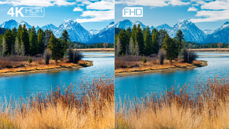 4K HDR PRO: živopisne realistične boje i najsitniji detalji