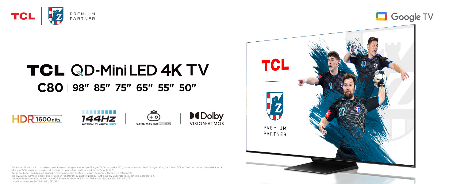 TCL C80 televizori